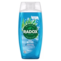 Radox Feel Active Shower Gel 225ml with Sea Salt & Lemongrass