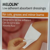 MELOLIN Low-Adherent Absorbent Dressings (10cm x 10cm) - 5 pack